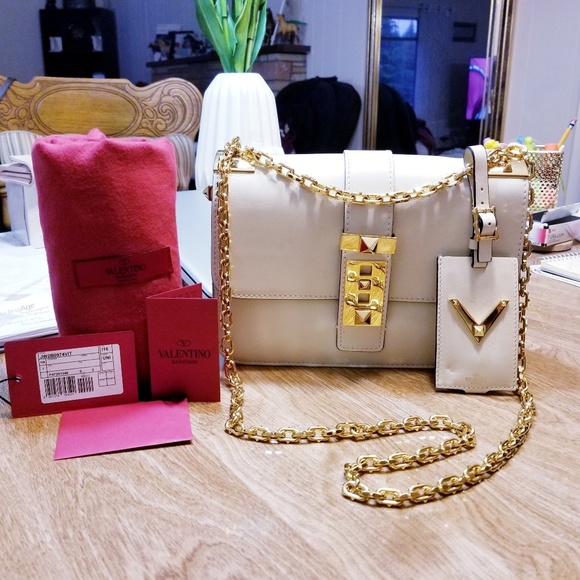 Valentino Handbags - Valentino Garabani Rockstuds (Ivory White)